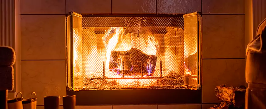 Mendota Hearth Landscape Fireplace Installation in Round Lake Beach, Illinois